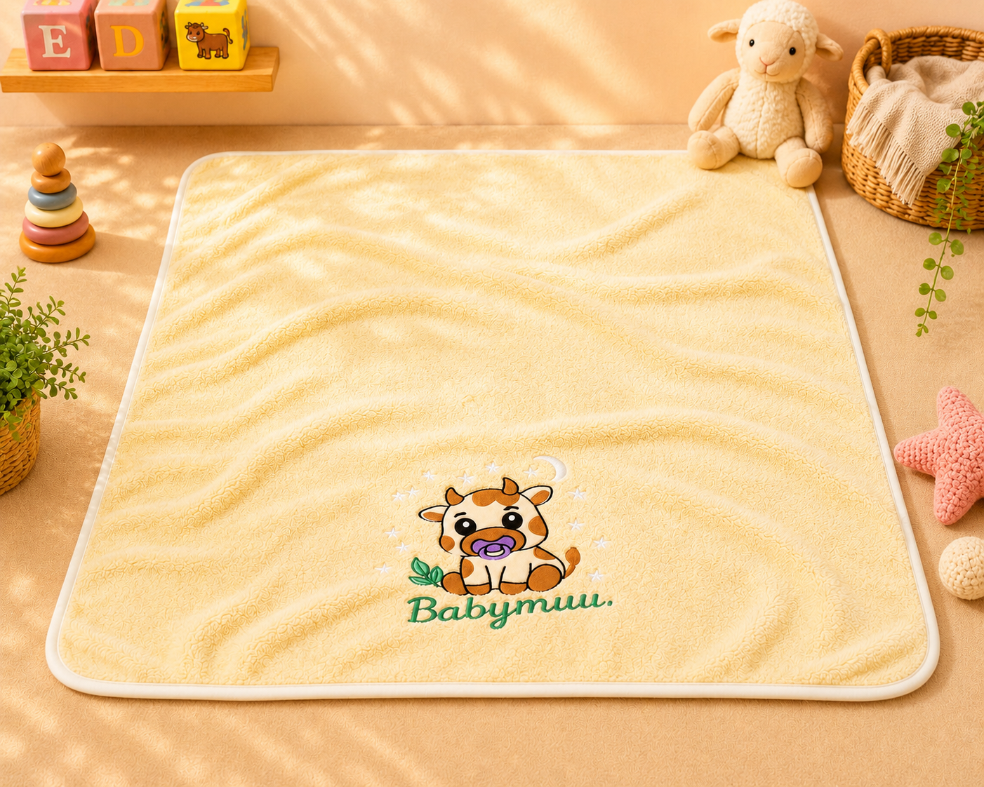 LumiMuu® – Manta que Brilla con Amor